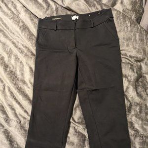 Loft size 10 black ankle dress pant